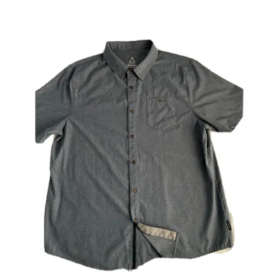 Camisa de manga corta con cuello abotonado Gerry para hombre (XXL, brezo azul marino) nueva con etiquetas Foto 1 de 3