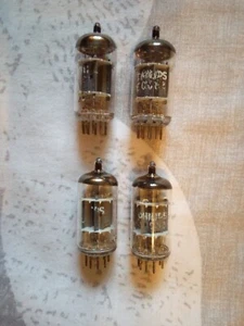 ECC83 / 12AX7 Philips Heerlen Foil Getter Matched Pair Strong 1962 - Picture 1 of 1