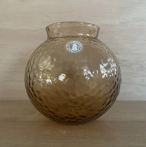 IKEA KONSTFULL 4” Vase Patterned Brown (905.515.68) Table Shelf Display NEW - Picture 1 of 7