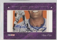 2008 TRISTAR Signa Cuts Cut Auto Hidden Treasures Purple /26 Morrie Martin Auto