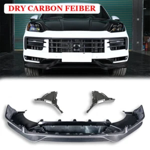 DRY Carbon Fiber Front Bumper Spoiler Splitter Lip For Porsche Cayenne 9Y0.2 24+ - Bild 1 von 4