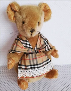 SELTEN: Original BURBERRYS LONDON Sammler Kuscheltier MAUS (Frauchen) TOP - Bild 1 von 9