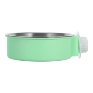Dog Bowls for Small Dogs Spaniel Hanging Stainless Steel - Picture 1 of 12