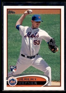 2012 Topps Update Jeremy Hefner RC #US14 New York Mets