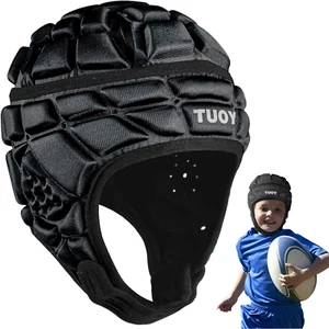 Rugby Helmet - Soft Padded Headgear 7V7 Flag Football Headguard Soccer Head Prot - Picture 1 of 12