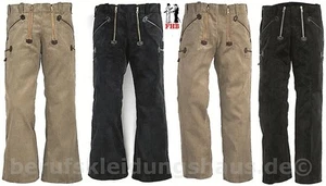 FHB 50004 08 Zunfthose Zunftkleidung Cord beige schwarz mit ohne Schlag - Bild 1 von 1