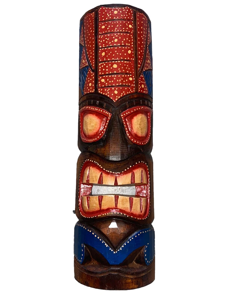 20” MASCARILLA TIKI COLGADOR DE PARED MADERA BARRA TIKI COLGANTE ARTE EN MADERA Foto 1 de 1