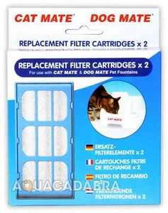 Cat Mate Dog Mate| Water Fountain Filter Cartridges | Replacements 2 Pack | 339 - Picture 1 of 2