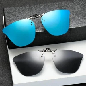 Clip On Flip Up Polarized Sunglasses For Women Rimless Driving Glasses UV400 - Picture 1 of 18