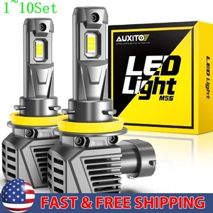 H11 LED Headlight Super Bulb Bright White 22000LM HI/LO Beam CANbus 1-10Set - Picture 1 of 12