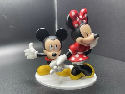 Estatuilla Disney estilo vintage de Mickey Mouse y Minnie de 3 pulgadas difícil de encontrar Foto 1 de 4