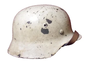 German WWII M40 Snow Camouflage Helmet Size 62/55 Surplus Military F/S - Picture 1 of 7