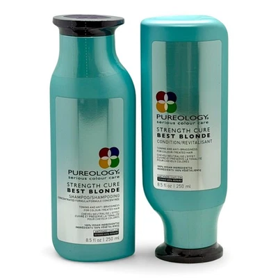 Pureology Strength Cure Best Blonde Shampoo + Conditioner Duo 8.5oz Each - Image 1 of 4