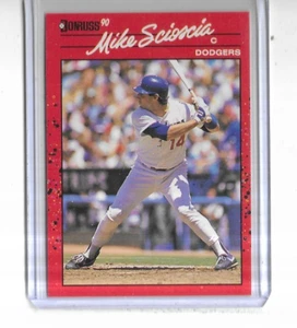 1990 Donruss #316 Mike Scioscia Los Angeles Dodgers - Picture 1 of 2