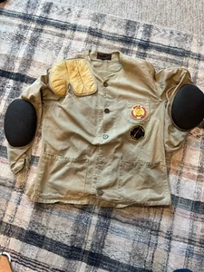 Chaqueta de Tiro 10-X De Colección Años 60 Para Hombres 46 Caza Acolchada NRA Departamento de Juego Parches - Imagen 1 de 16