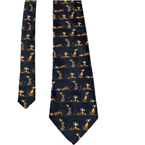 Disney Necktie featuring Tigger - Navy Blue - Pooh by Exquisite Apparel - Picture 1 of 4