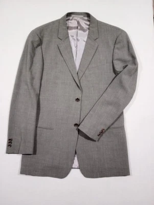 ARMANI Collezioni Blazer Wool Sport Coat Jacket Mens 40L Gray  2 Button - Image 1 of 4