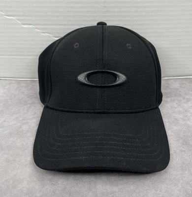 Gorra Oakley Tincan para hombre talla L/XL negra de fibra de carbono flexible ajustada #911545-01W Foto 1 de 4