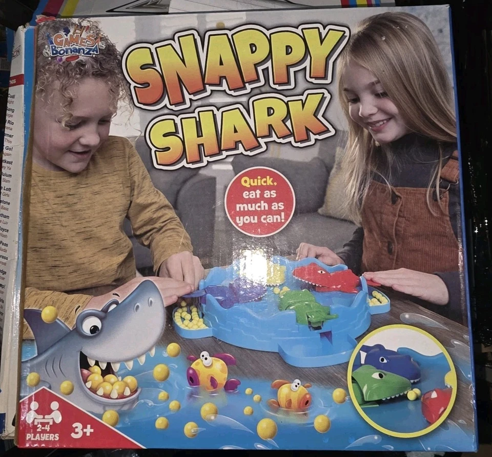 Snappy Shark Family Board Game 2-4 Players Fun Gift | Great Condition - Image 1 of 1