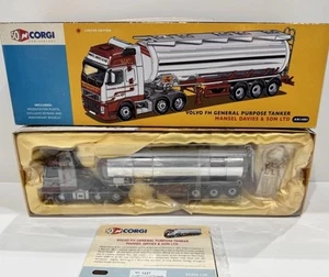 Corgi 50th Anniversary AN14001 Volvo FH Lorry with Tanker - Mansel Davies & Son - Picture 1 of 2