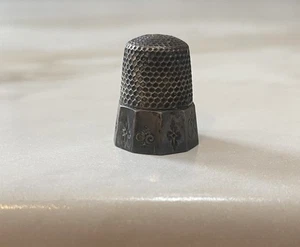 Vintage Sterling Silver Thimble Size 6 Sewing Quilting Antique - Picture 1 of 3