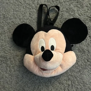 Disney Store Mickey Reißverschluss Plüsch Kopf Rucksack - Bild 1 von 8