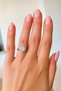 Solitario moissanite 3 carati argento sterling misura 7 - Foto 1 di 3