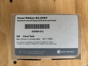 Entrust panel ribbon kit STKT 535000-012 Panel sets 500 for CD/CE series printe - Afbeelding 1 van 3