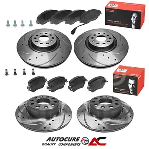 DISCOS PERFORADOS Y RANURADOS DELANTEROS Y TRASEROS PARA SKODA OCTAVIA VRS (MK3) + ALMOHADILLAS BREMBO - Imagen 1 de 1