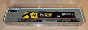 Kato N Scale Amtrak Opeartion LIfesaver P42 #203 Black and Yellow NIB DC - Picture 1 of 2