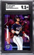 2020 Topps Chrome JUAN SOTO Purple Refractor Padres Nationals /299 SGC 9.5!