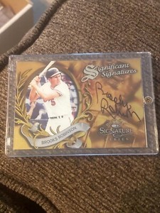 Brooks Robinson 1997 donruss signature significant signatures autograph /2000