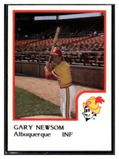Gary Newsom 1986 ProCards Albuquerque Dukes #18 Los Angeles Dodgers