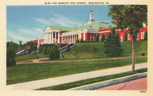 Postcard The Handley High School Winchester Virginia VA - Picture 1 of 2
