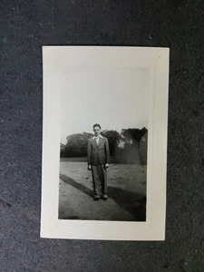 Foto stampa d'epoca uomo bianco e nero Columbus, Ohio 1941 3,5"x5,25" - Foto 1 di 2
