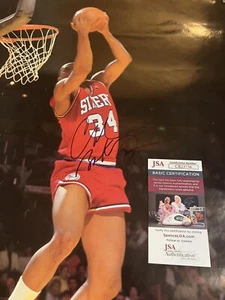 CHARLES BARKLEY PHILADELPHIA 76ERS SIGNED 24"x36" POSTER AUTOGRAPH JSA Coa - Picture 1 of 8