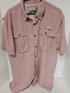 Magellan Shirt Mens XL Red Check Plaid Button Up Fishing Vented Relaxed Fit - Picture 1 of 3