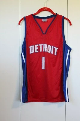 Camiseta Park Antony Boys Youth M Detroit Pistons #1 Chauncey Billups Big Boy nova sem etiquetas - Imagem 1 de 4