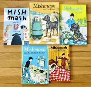 Lot 5 MISHMASH Books Molly Cone Robot Venus Flytrap Substitute Teacher PB/HBL1 - Imagen 1 de 2