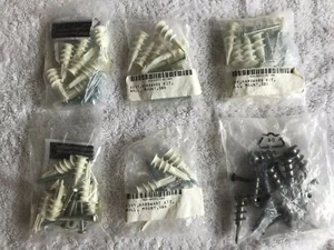 (38) WALL ANCHORS AND SCREWS (5 pks.) 1-1/2 EZ 1 Pk. of 8 METAL 1-1/2" - Afbeelding 1 van 12