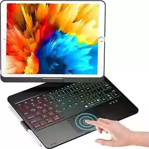 Für iPad 11. 10/9/8/7. Gen Air 5 4 10,9" Pro 11" Touchpad drehbare Tastatur Hülle - Bild 1 von 39