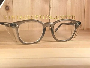 American Optical Mid Century Flex Fit 6 Safety Glasses .NOS. Glass Lenses. - Picture 1 of 14