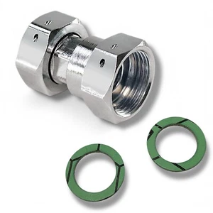 Doppelverschraubung Anschlussverschraubung Zapfhahn Wasserzähler 3/4 x 3/4 Zoll - Bild 1 von 6