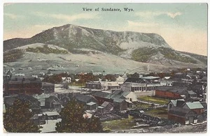 1910 Sundance, Wyoming - Stadtansicht - alte Postkarte - Bild 1 von 2