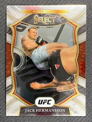 Jack Hermansson #84 Silver Mixed Martial Arts 2021 Concourse Panini Select UFC  - Image 1 of 2