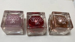 FIRA Lips Lipgloss SET OF 3 Colors With Mini Mirror NEW VINTAGE SEALED Compact - Picture 1 of 5