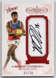 2024 Select Supremacy Franchise Future Signature (FFS4) Keidean COLEMAN 43/70 - Picture 1 of 1