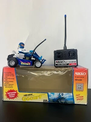 Vintage NIKKO Radio Control RC Go Cart Racing Model w Box + 49mhz Remote Control - Image 1 of 4