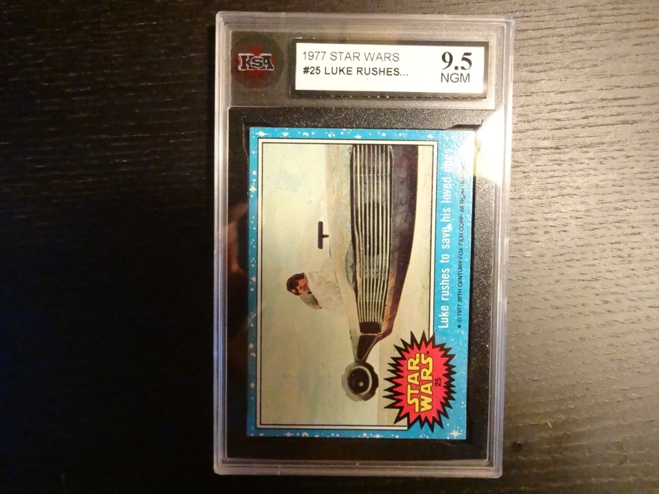 1977 STAR WARS S1 (Blue) #25 Luke Skywalker KSA 9.5 (PSA 10/APR $1,000) GEM 💎 - Image 1 of 3