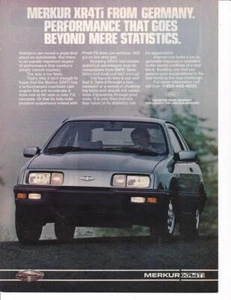 1986 Mercury Merkur XR4Ti Print-Ad / - Picture 1 of 1